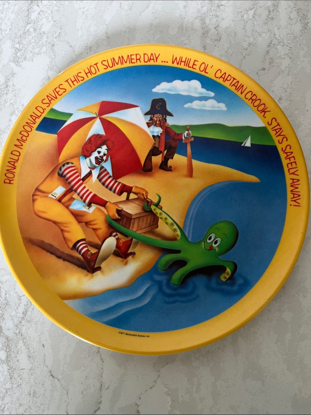 McDonald's Ronald McDonald Vintage Plate